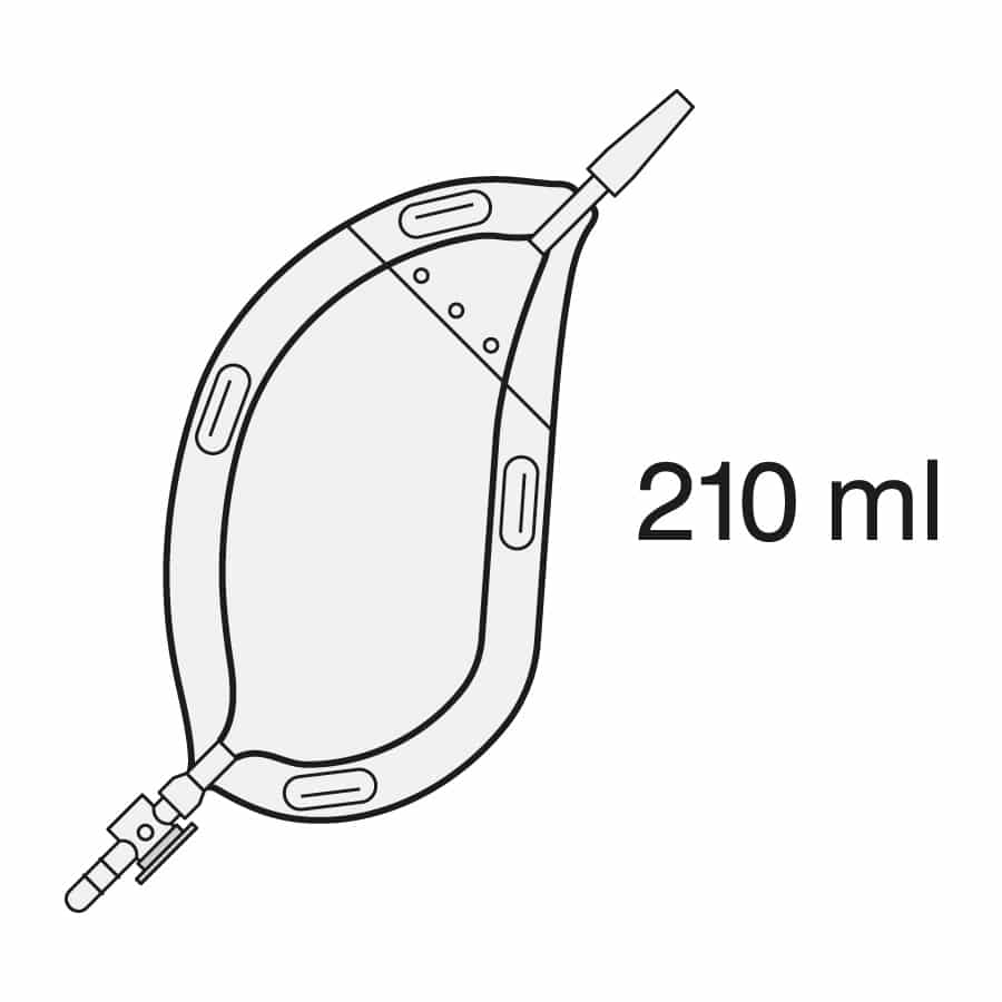 Sauer Kinderbeutel mit 210 ml (Diskretbeutel) und Drehhahn