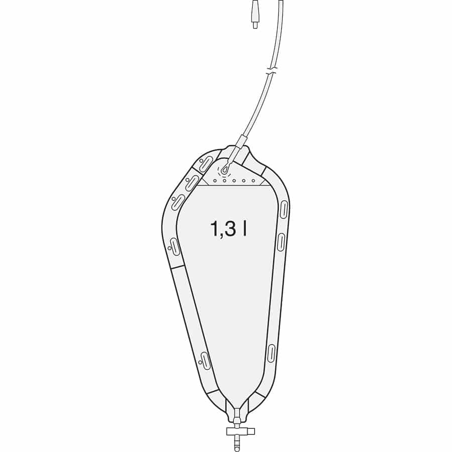 Sauer Rollibeutel mit 1300 ml und Schiebehahn