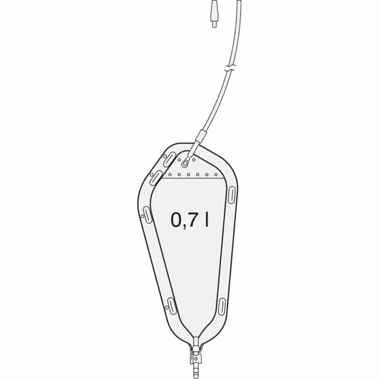 Sauer Rollibeutel mit 700 ml und Schwenkhahn