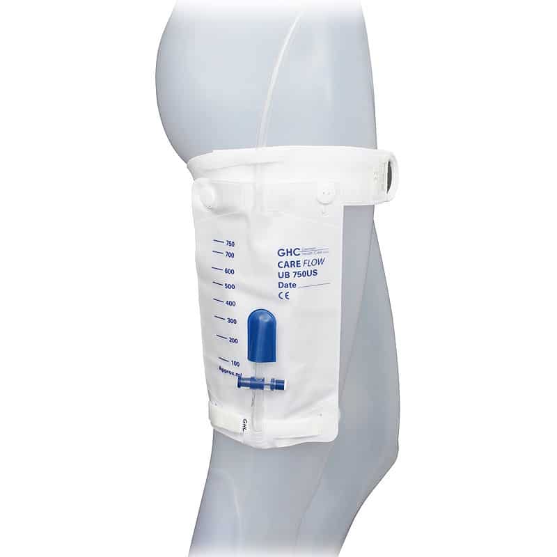 Care Fix Kletthaltebänder Premium Knöpfe Beinbeutel-Halterung