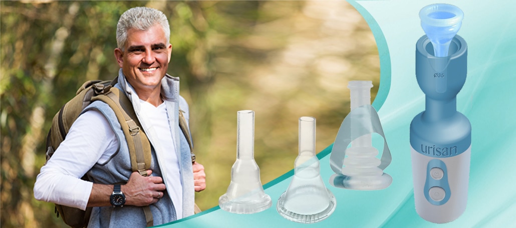 Urinalkondome für den retrahierten Penis