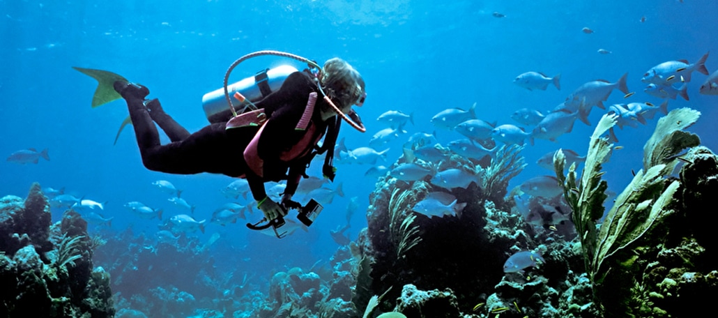 Tauchen im Trockenanzug mit Urinalkondom